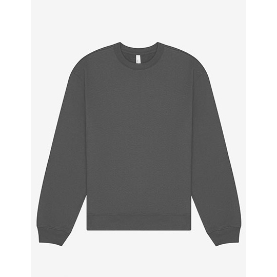 Bluza Unisex Czesana Bawełna Poliester Okrągły Dekolt CV4711 - Asphalt (Solid)
