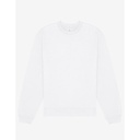 Bluza Unisex Czesana Bawełna Poliester Okrągły Dekolt CV4711 - White