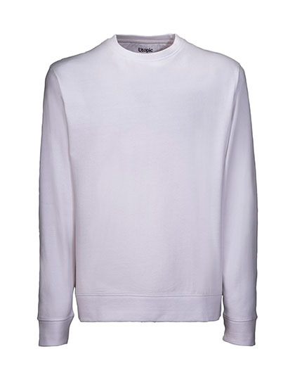 Bluza Unisex Recyklingowana Bawelna Poliester UT23006 - White