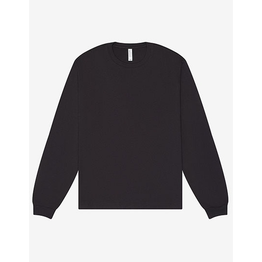 T-shirt Gruby Długi Rękaw Bawełna Czesana CV3511 - Dark Grey