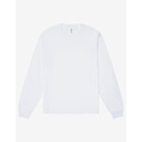 T-shirt Gruby Długi Rękaw Bawełna Czesana CV3511 - White