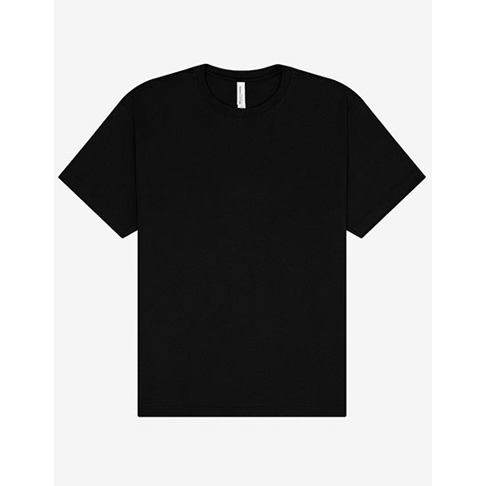 T-shirt Unisex Czesana Bawelna Gruby CV4610 - Black