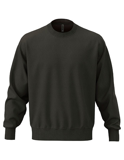 Bluza Oversize Bawelniana Poliestrowa NX9007 - Graphite Black