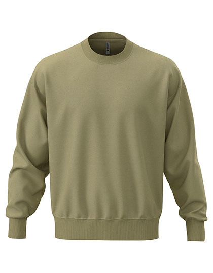Bluza Oversize Bawelniana Poliestrowa NX9007 - Light Olive