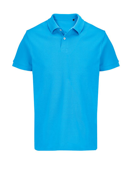 Koszulka Polo Unisex Dopasowana Bawelna Pika L04439 - Aqua