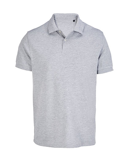 Koszulka Polo Unisex Dopasowana Bawelna Pika L04439 - Grey Melange