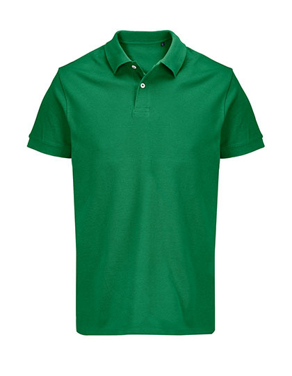 Koszulka Polo Unisex Dopasowana Bawelna Pika L04439 - Kelly Green
