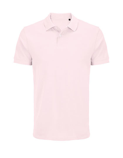 Koszulka Polo Unisex Dopasowana Bawełna Pika L04439 - Pale Pink