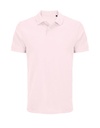 Koszulka Polo Unisex Dopasowana Bawelna Pika L04439 - Pale Pink