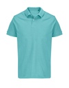 Koszulka Polo Unisex Dopasowana Bawelna Pika L04439 - Pool Blue