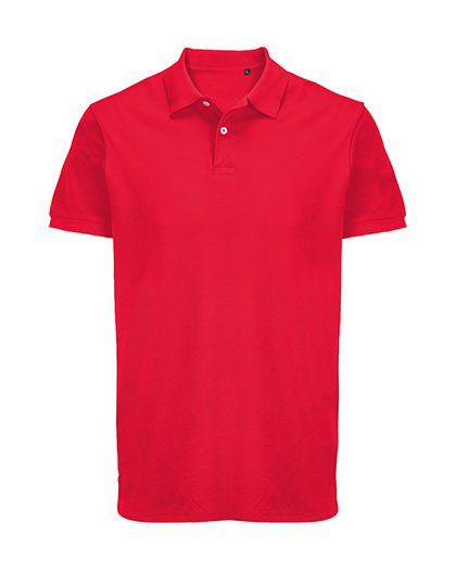 Koszulka Polo Unisex Dopasowana Bawelna Pika L04439 - Red