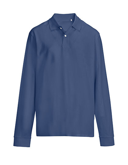 Koszulka Polo Unisex Dopasowana Czesana Bawelna L04441 - Denim