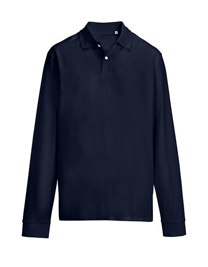 Koszulka Polo Unisex Dopasowana Czesana Bawełna L04441 - French Navy