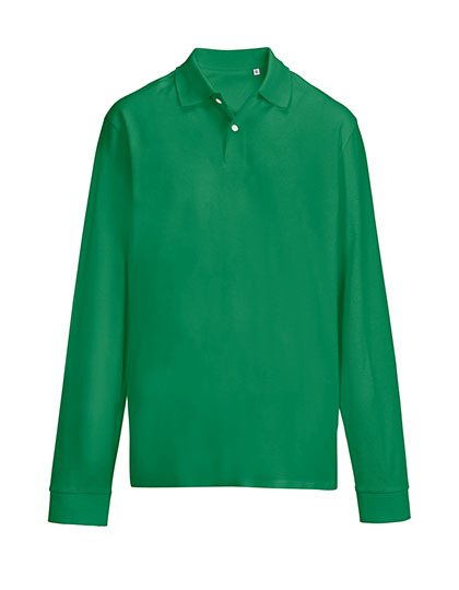 Koszulka Polo Unisex Dopasowana Czesana Bawelna L04441 - Kelly Green