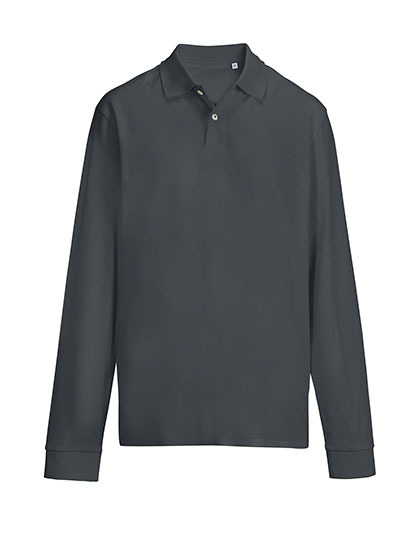 Koszulka Polo Unisex Dopasowana Czesana Bawełna L04441 - Mouse Grey (Solid)
