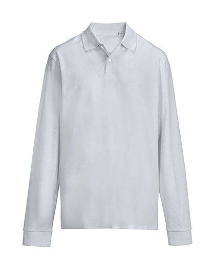 Koszulka Polo Unisex Dopasowana Czesana Bawełna L04441 - Pure Grey