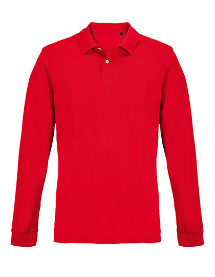 Koszulka Polo Unisex Dopasowana Czesana Bawelna L04441 - Red
