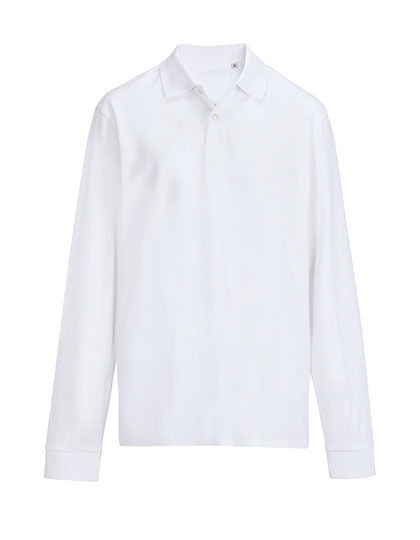 Koszulka Polo Unisex Dopasowana Czesana Bawelna L04441 - White