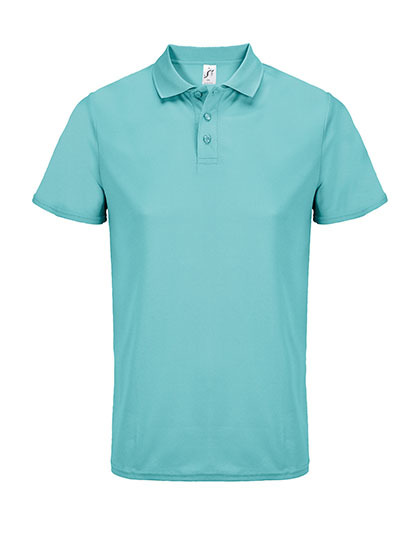Koszulka Polo Slim Poliester z Recyklingu L04442 - Pool Blue