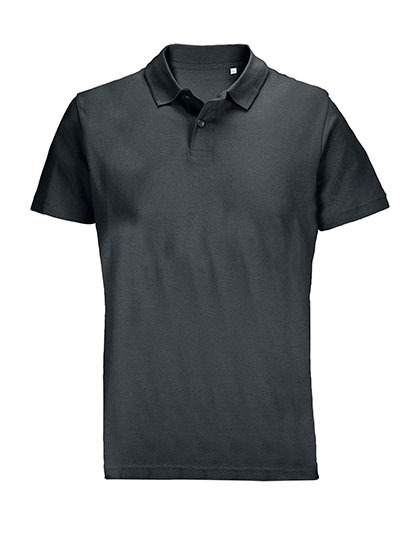 Koszulka Polo Unisex Bawełniana L04502 - Mouse Grey (Solid)