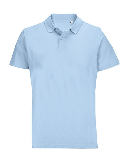 Koszulka Polo Unisex Bawełniana L04502 - Sky Blue