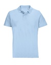 Koszulka Polo Unisex Bawełniana L04502 - Sky Blue