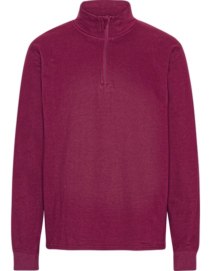 Bluza unisex z zamkiem 1/4 NE73701 - Bordeaux