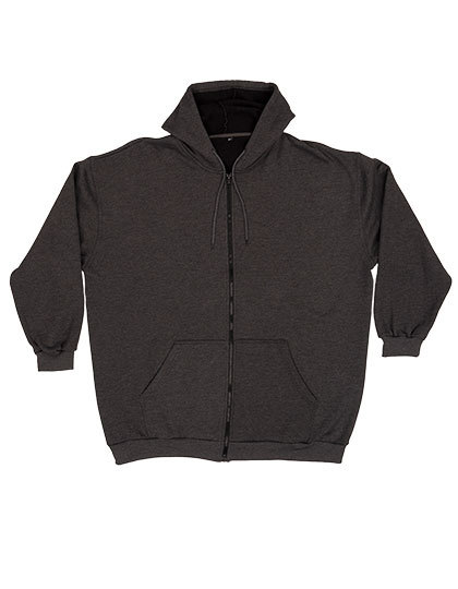 Bluza unisex z kapturem na zamek MYS710 - Anthracite