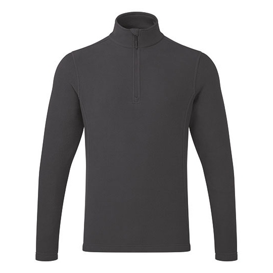 Bluza Unisex Mikropolar z Recyklingu 1 4 Zip PW831 - Dark Grey