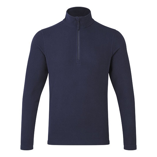 Bluza Unisex Mikropolar z Recyklingu 1 4 Zip PW831 - Navy