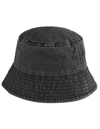 Kapelusz Bucket Denim Vintage CB688 - Vintage Black
