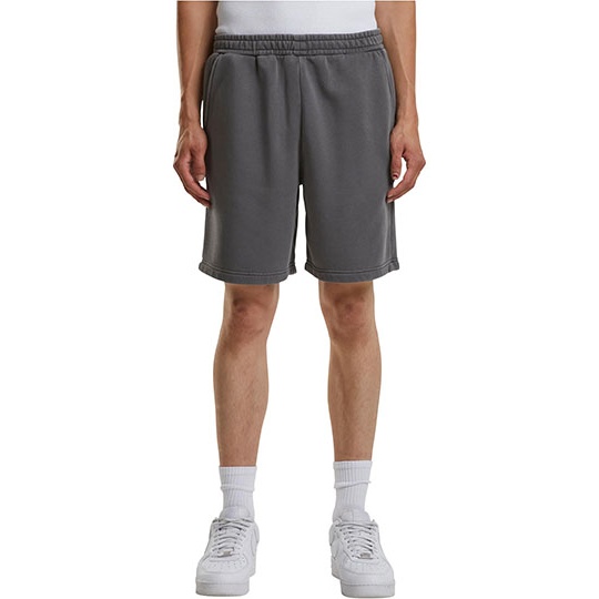 Krótkie Spodenki Dresowe Prosty Fason Gruby Materiał Vintage BY297 - Magnet