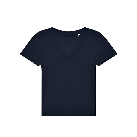 Damski T-shirt V-neck BCTW001 - Navy