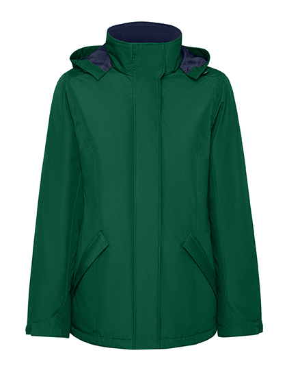 Parka Damska Slim Fit Wodoodporna RY5073 - Bottle Green 56
