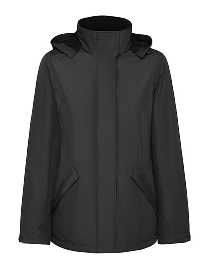 Parka Damska Slim Fit Wodoodporna RY5073 - Dark Lead 46