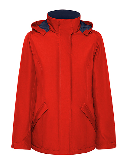 Parka Damska Slim Fit Wodoodporna RY5073 - Red 60