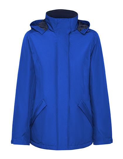 Parka Damska Slim Fit Wodoodporna RY5073 - Royal Blue 05