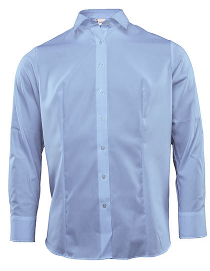 Bluzka Dlugi Rekaw Popelina Bawelniana MV069061 - Blue