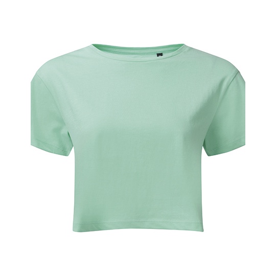 Top Damski Krotki Bawelniany TR019 - Peppermint