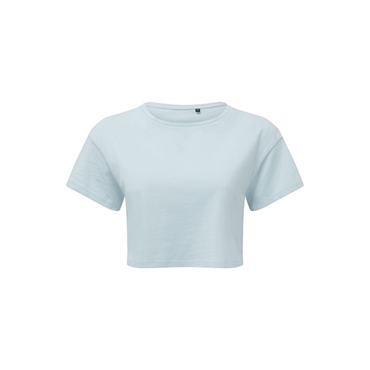 Top Damski Krotki Bawelniany TR019 - Sky Blue