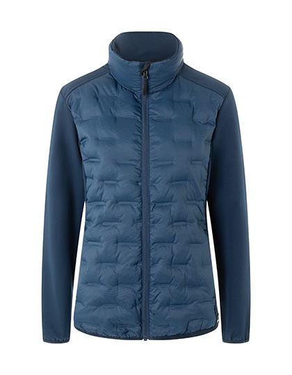 Kurtka Hybrydowa Damska Poliester Recykling KY157 - Navy (ca. Pantone 533C)