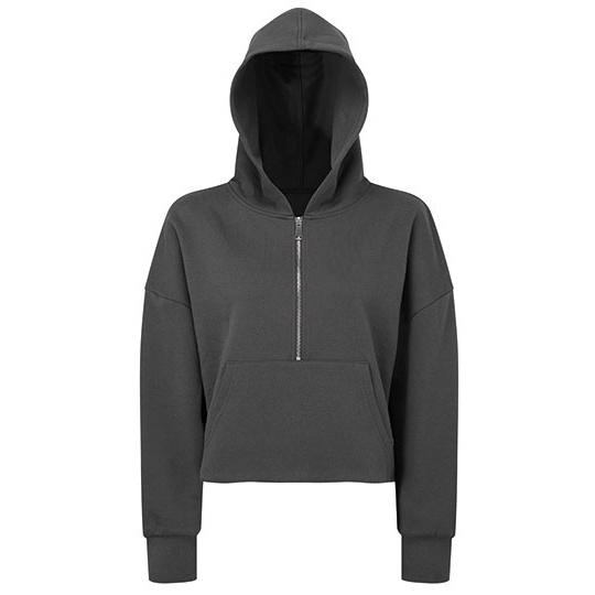 Damska bluza polarowa oversize TR077 - Charcoal