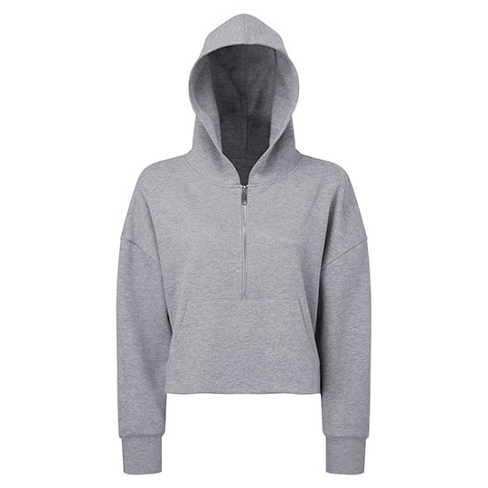 Bluza Oversize Bawelniana Poliestrowa TR077 - Heather Grey