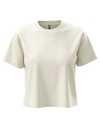 Damski krotki T-shirt oversize NX7610 - Bone