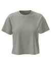 Damski krótki T-shirt oversize NX7610 - Heather Grey
