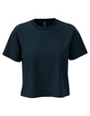 Damski krótki T-shirt oversize NX7610 - Midnight Navy