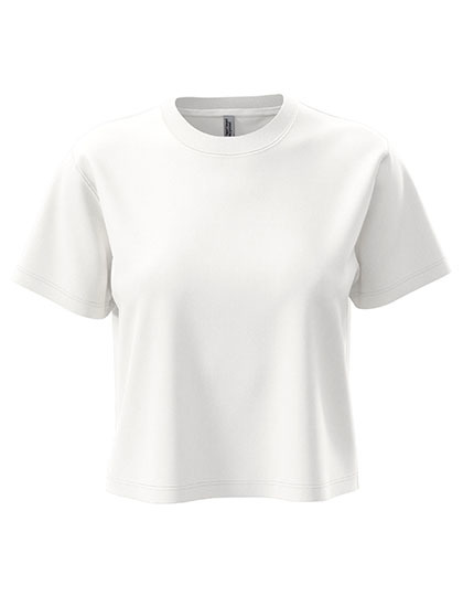 Damski krotki T-shirt oversize NX7610 - White