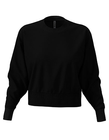 Bluza Damska Oversize Bawelniano Poliestrowa NX9087 - Black