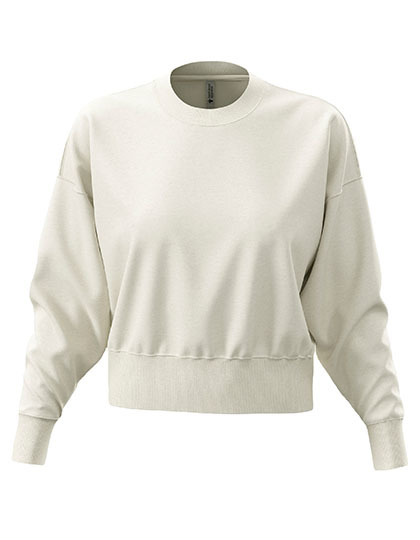 Bluza Damska Oversize Bawelniano Poliestrowa NX9087 - Bone