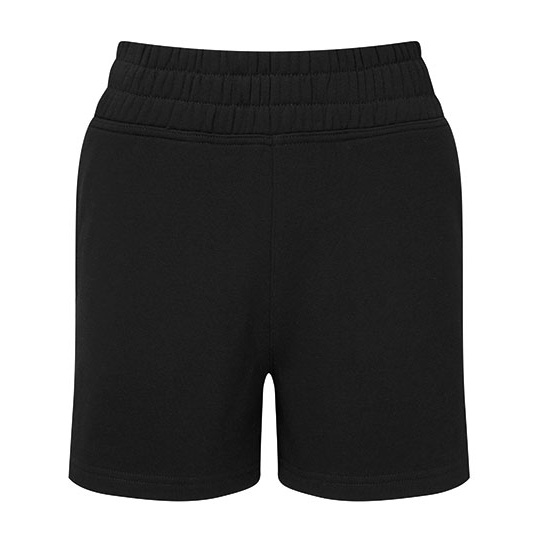 Damskie Szorty Dresowe z Wysokim Stanem TR062 - Black